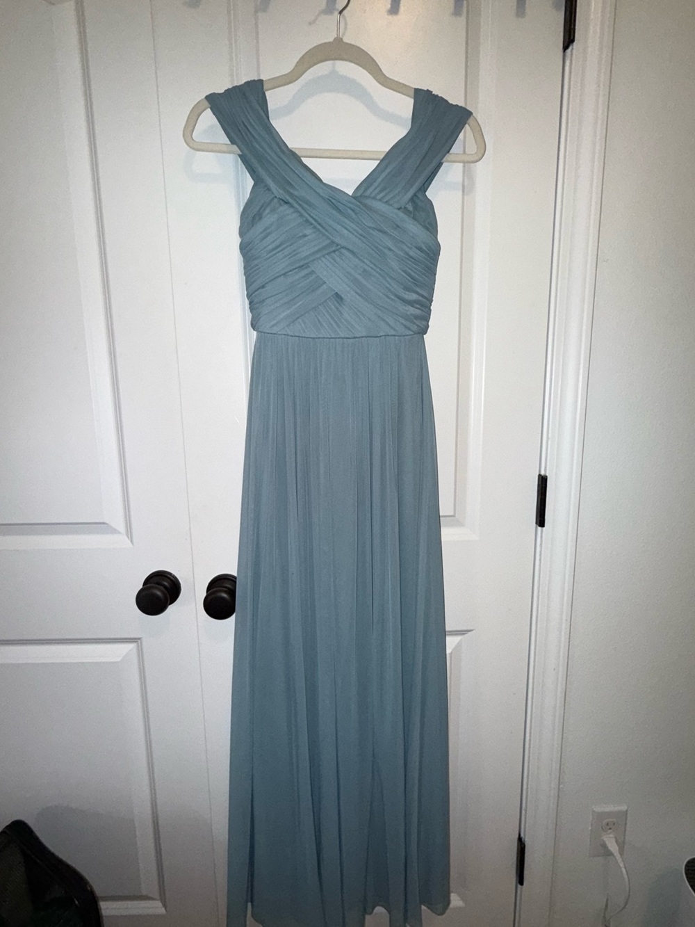 Jenny Yoo | Blue Sleeveless Bridesmaid Dress | Light Blue Smoke Blue | Size 0